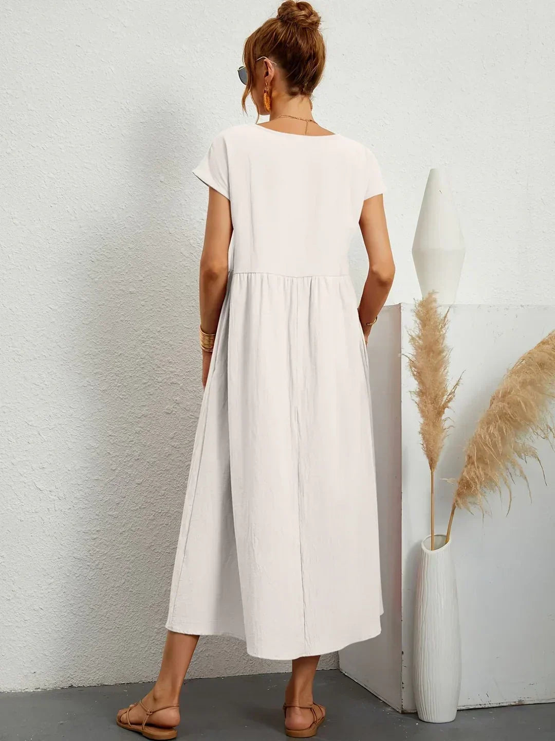 Glenna - Robe midi fluide
