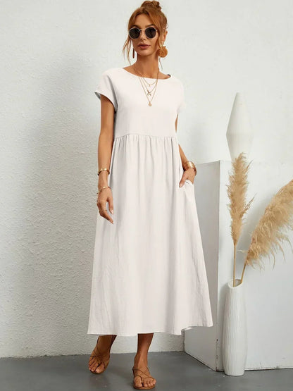 Glenna - Robe midi fluide