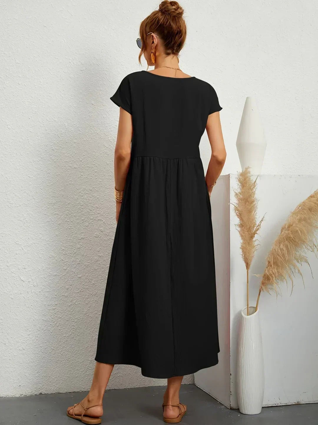 Glenna - Robe midi fluide