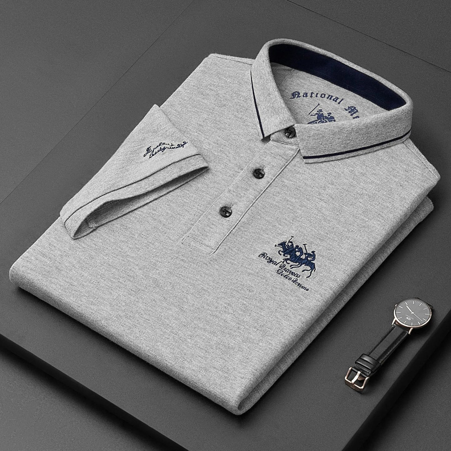 Norrel - Polo en coton ajusté