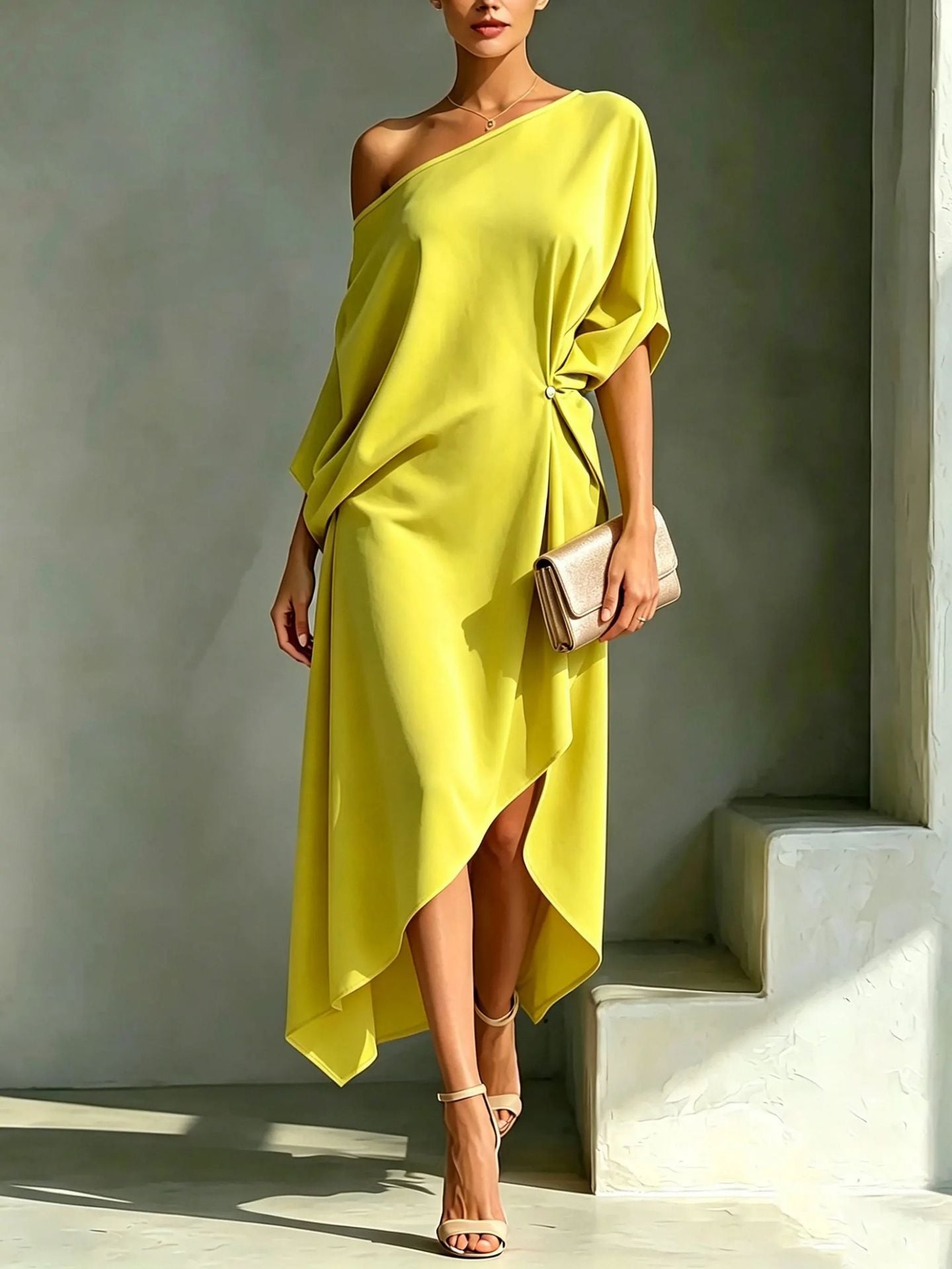 Camila - Robe de soirée asymétrique