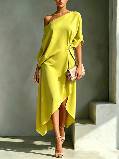 Camila - Robe de soirée asymétrique