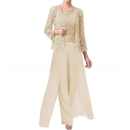 Aurette - Ensemble Pantalon en Chiffon