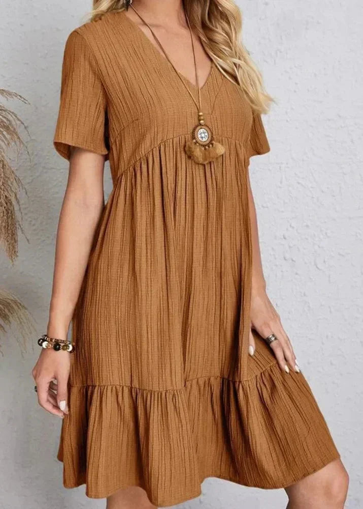 Deidre - Robe fluide à couches