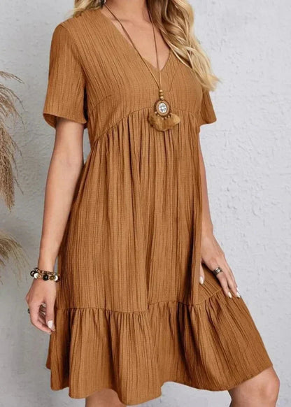 Deidre - Robe fluide à couches