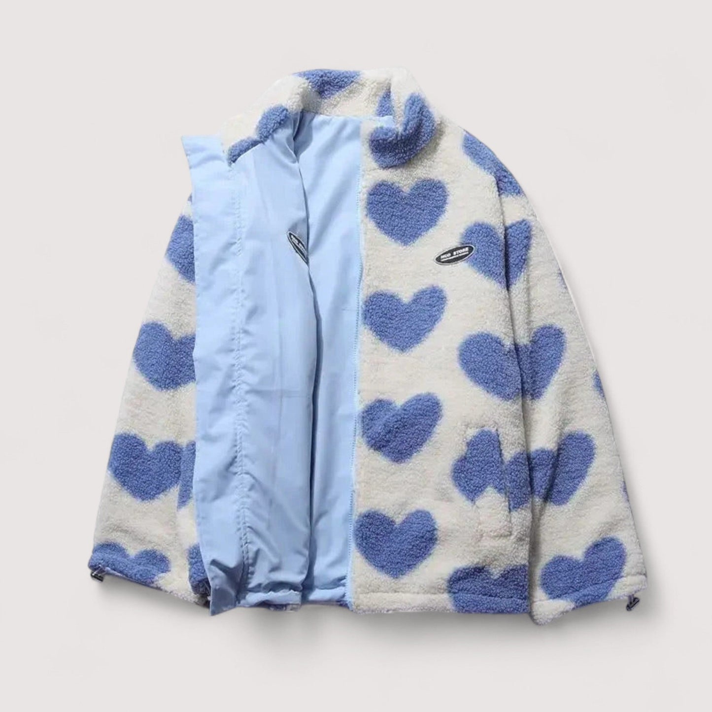 Paulette - Veste réversible légère avec motif cœur