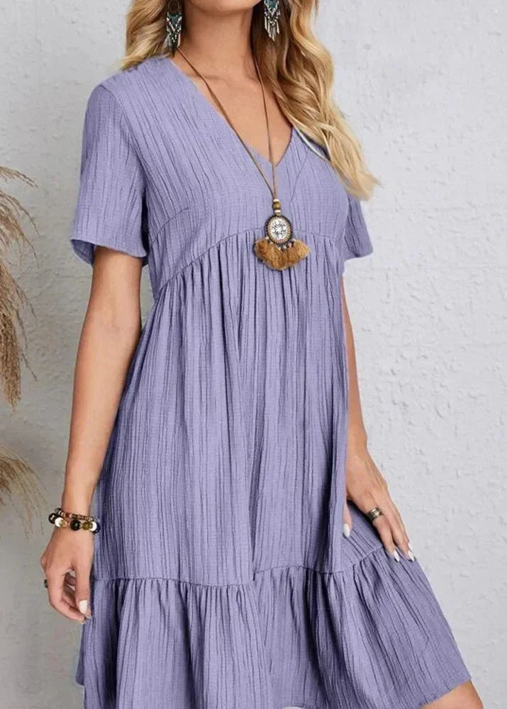 Deidre - Robe fluide à couches
