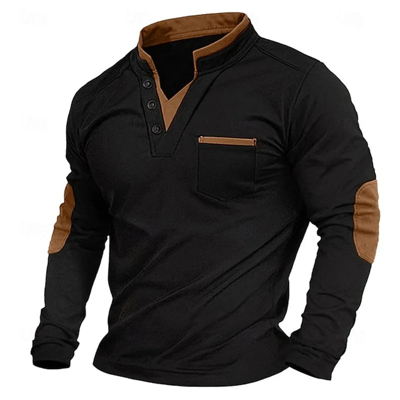 Kenton - Pull en tricot décontracté avec col à boutons