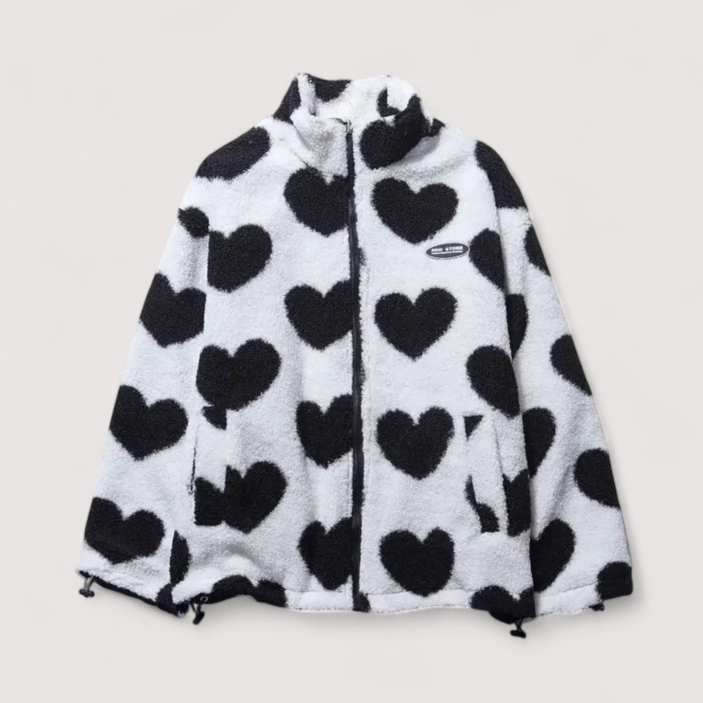 Loriva - Veste réversible à motif cœur