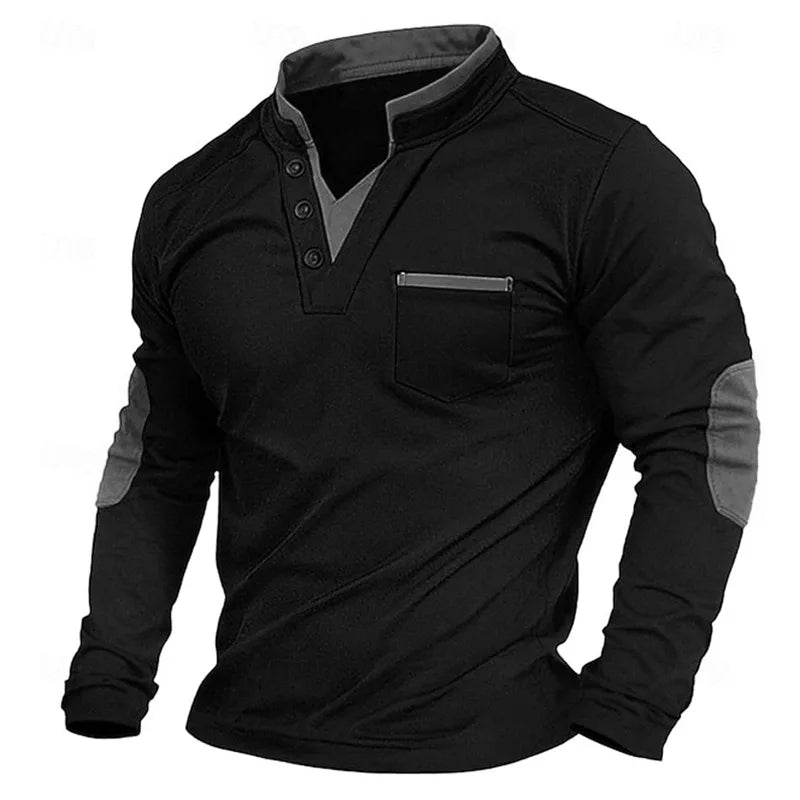 Kenton - Pull en tricot décontracté avec col à boutons