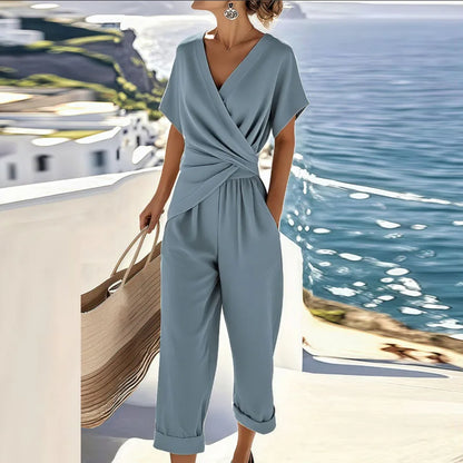 Elaria - Ensemble deux pièces avec pantalon cropped