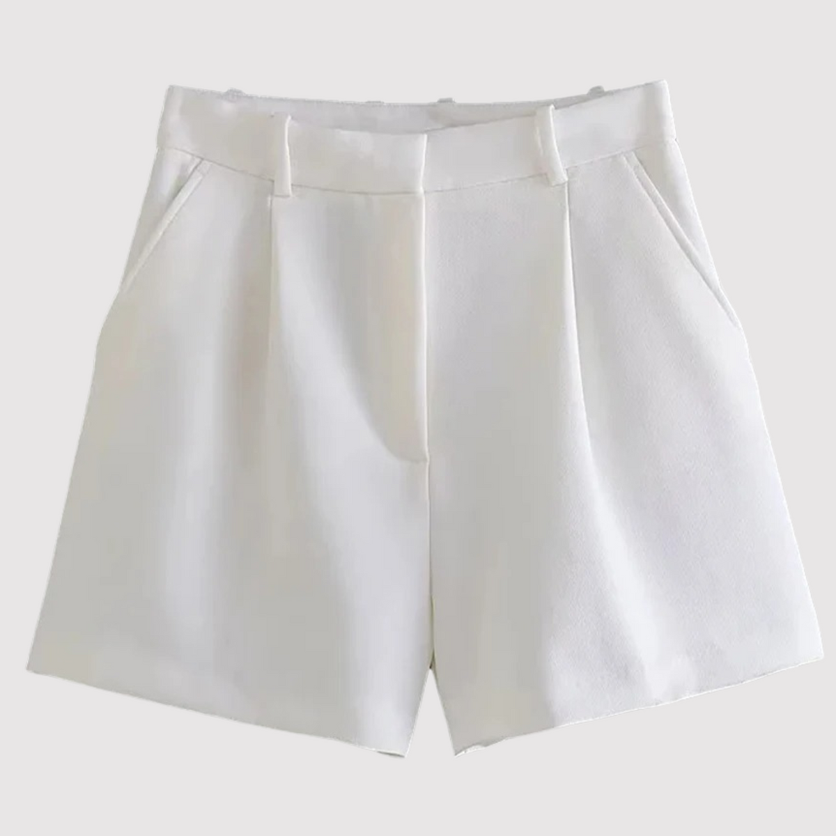 Lynda - Shorts à plis frontaux taille haute