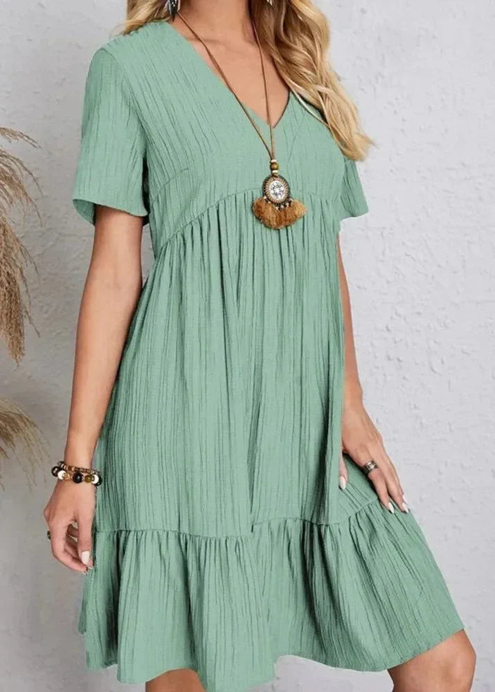 Deidre - Robe fluide à couches