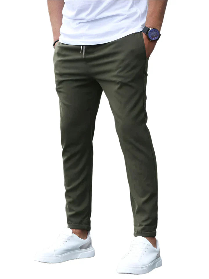 Dillon - Pantalon en coton stretch slim-fit