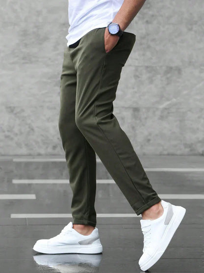 Dillon - Pantalon en coton stretch slim-fit