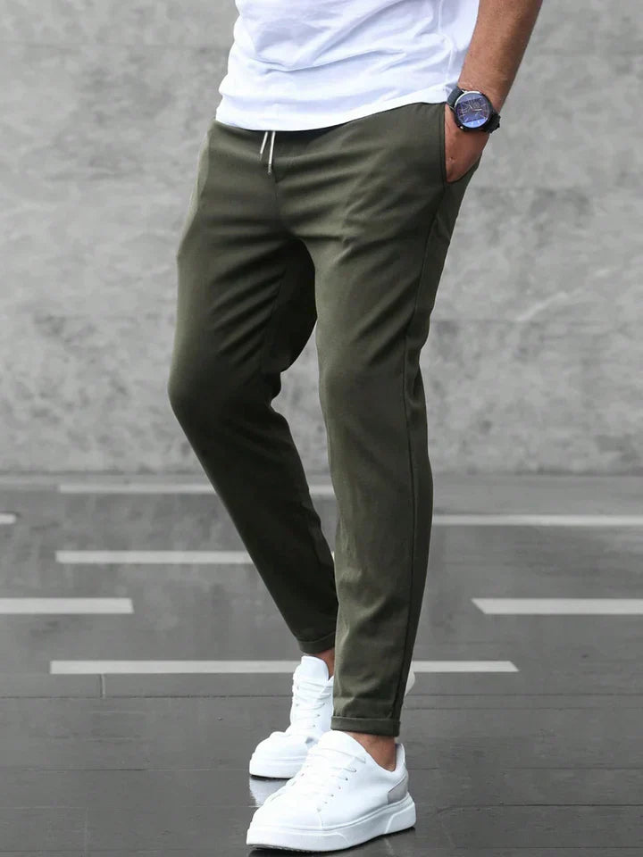 Dillon - Pantalon en coton stretch slim-fit