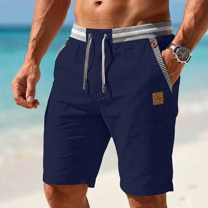 Verdin - Shorts en lin décontractés avec cordon de serrage