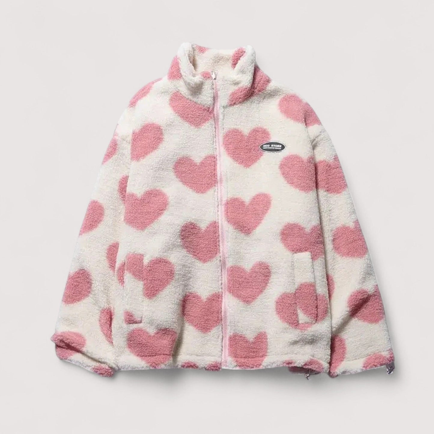 Paulette - Veste réversible légère avec motif cœur