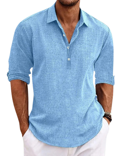 Ravano - Chemise en coton ajustée