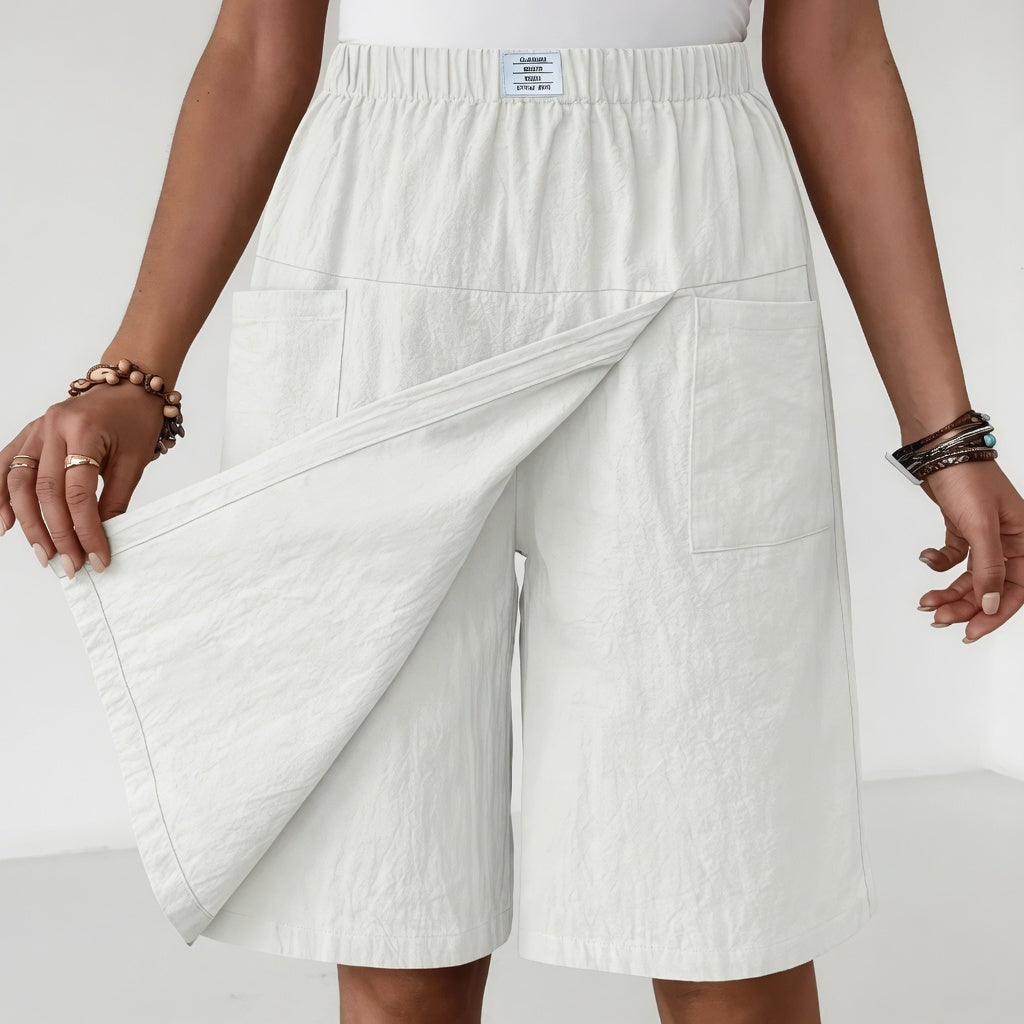 Fiora - Jupe-culotte à effet drapé