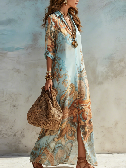 Ina - Robe Chemise Imprimée