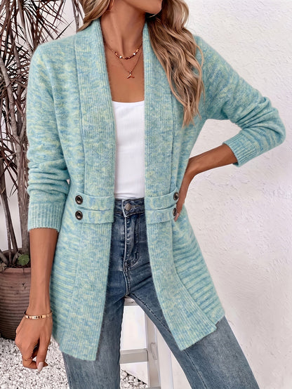 Felecia - Cardigan ceinturé mi-long
