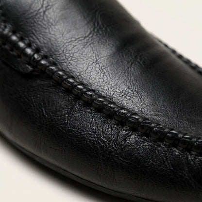 Randy - Mules en cuir avec couture mocassins