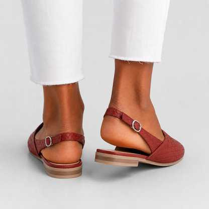 Simone - Mocassins à talon tressés