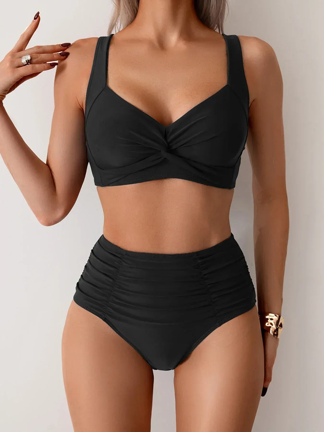 Solara - Ensemble de bikini taille haute