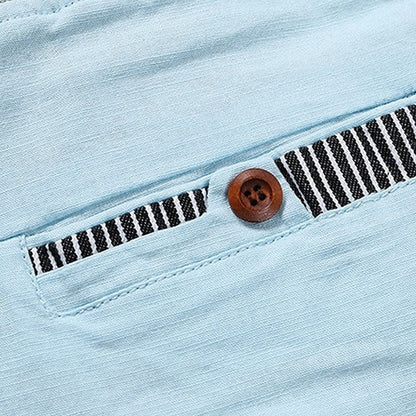 Verdin - Shorts en lin décontractés avec cordon de serrage