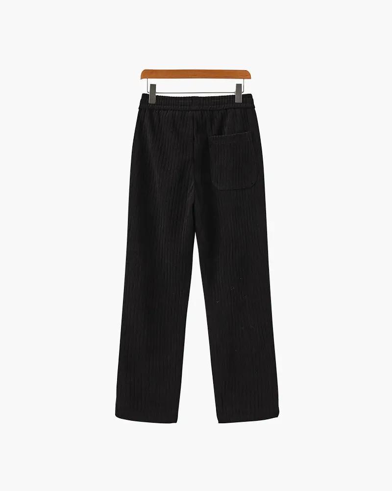 Romelis - Pantalon en velours côtelé droit