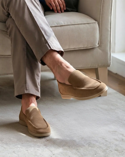 Ardenor - Mocassins en daim avec coutures matelassées