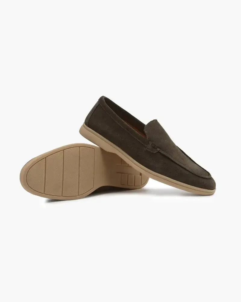 Ardenor - Mocassins en daim avec coutures matelassées