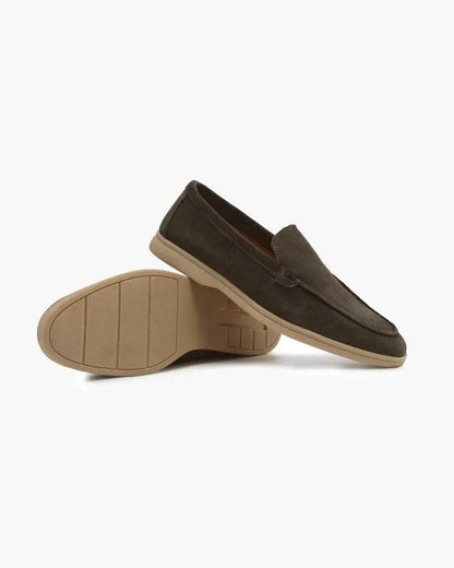 Ardenor - Mocassins en daim avec coutures matelassées