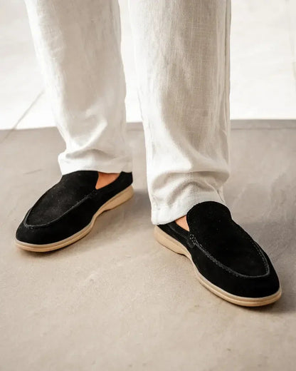Ardenor - Mocassins en daim avec coutures matelassées