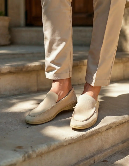 Ardenor - Mocassins en daim avec coutures matelassées