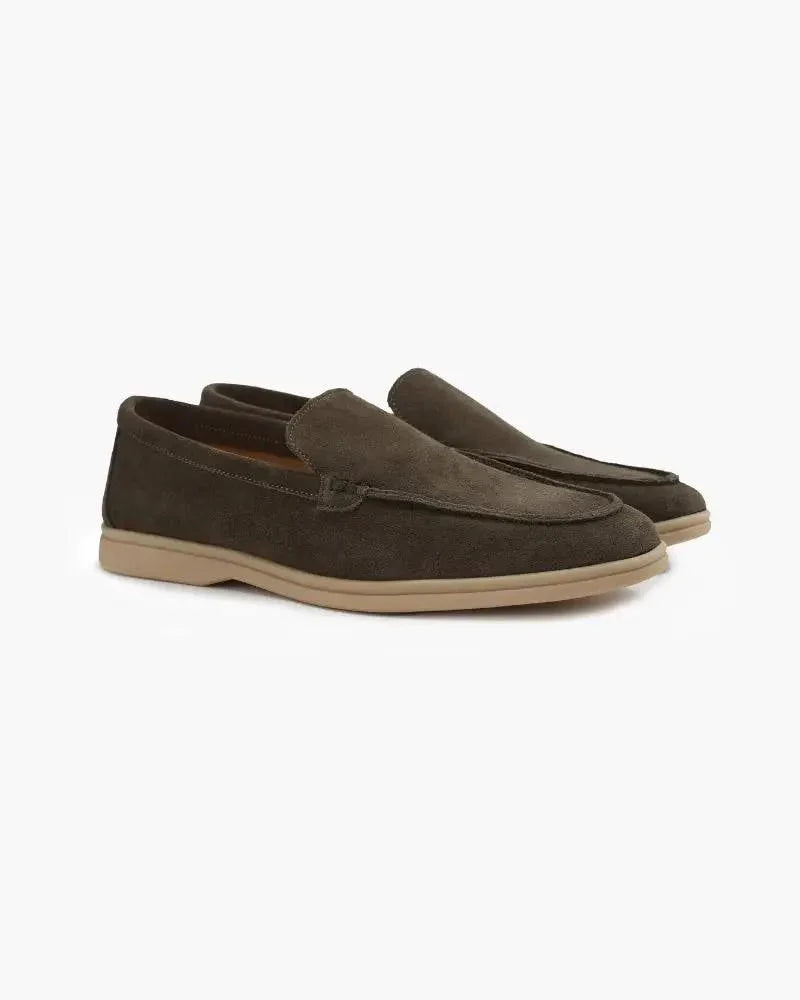 Ardenor - Mocassins en daim avec coutures matelassées