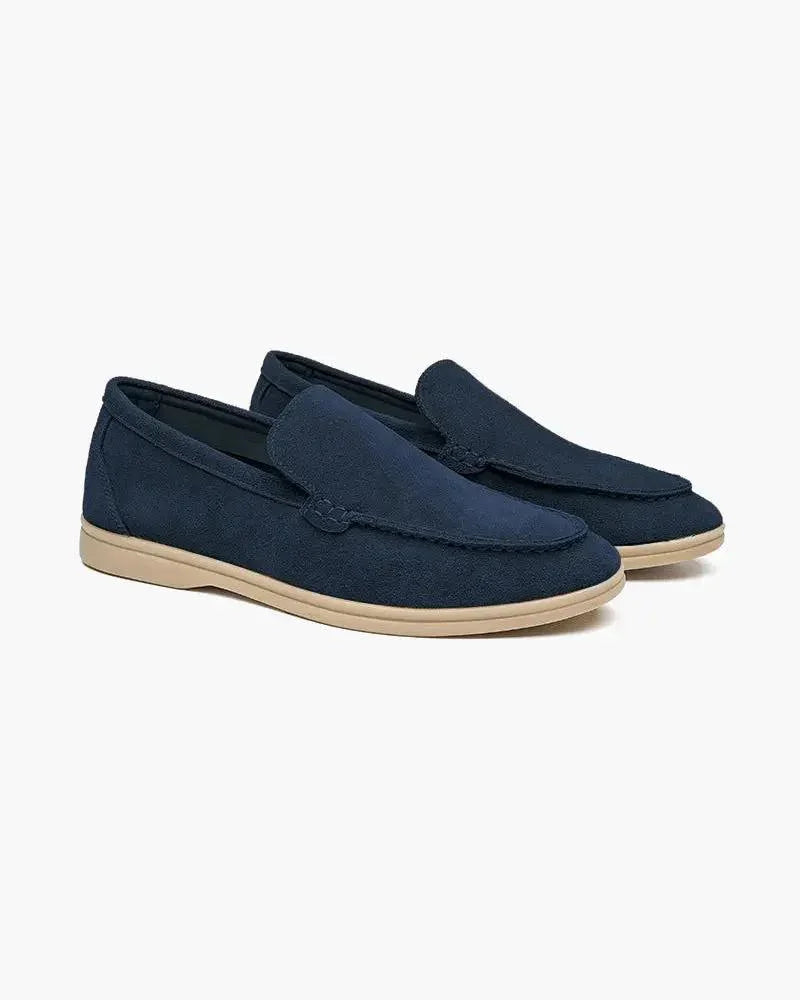 Ardenor - Mocassins en daim avec coutures matelassées