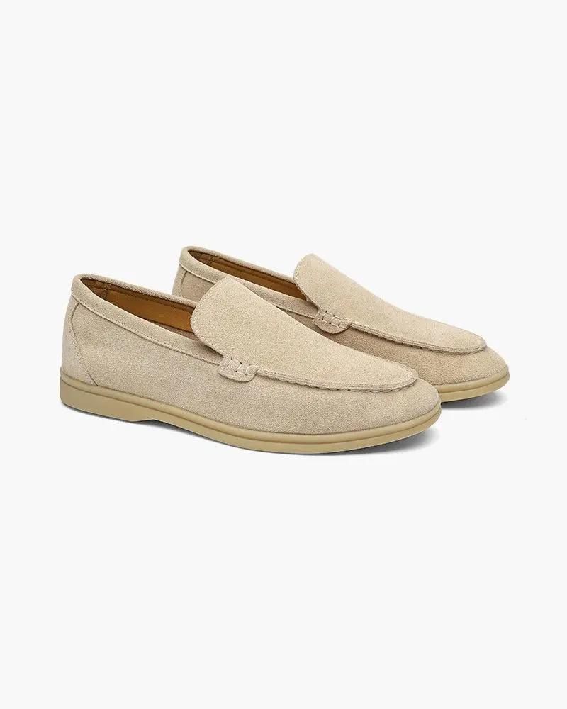 Ardenor - Mocassins en daim avec coutures matelassées