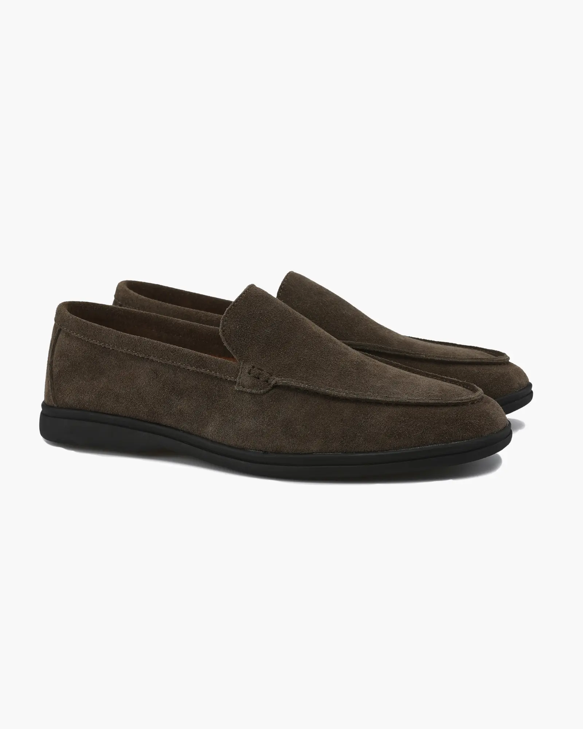 Greg - Mocassins en daim avec semelle noire