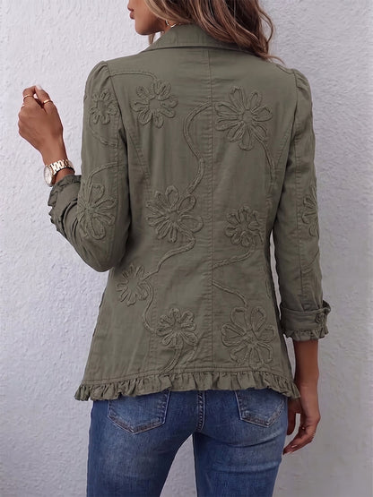 Ida - Veste à volants brodée