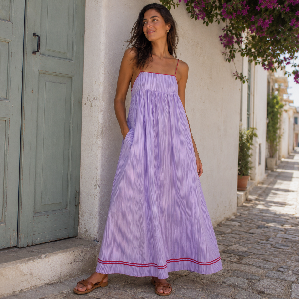 Lidia - Robe maxi d'été légère