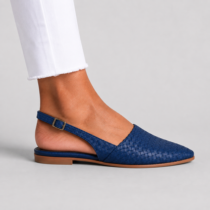 Simone - Mocassins à talon tressés
