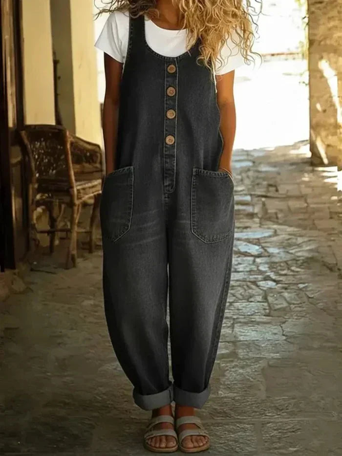 Talena - Salopette décontractée avec lavage vintage