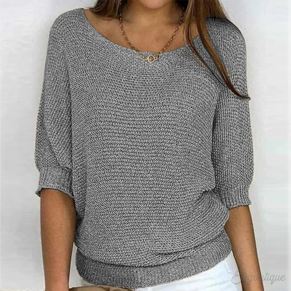 Liviana - Pull en tricot léger à torsades