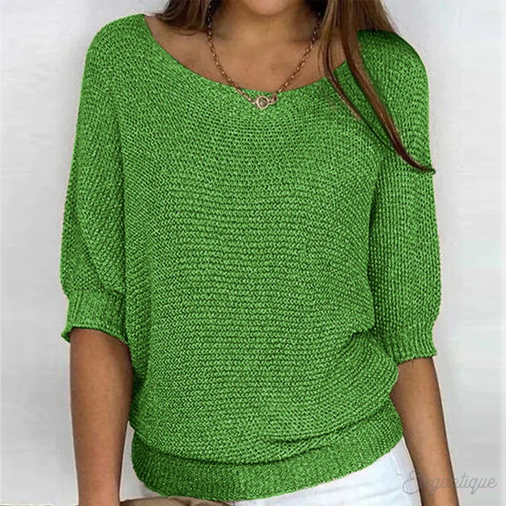 Liviana - Pull en tricot léger à torsades
