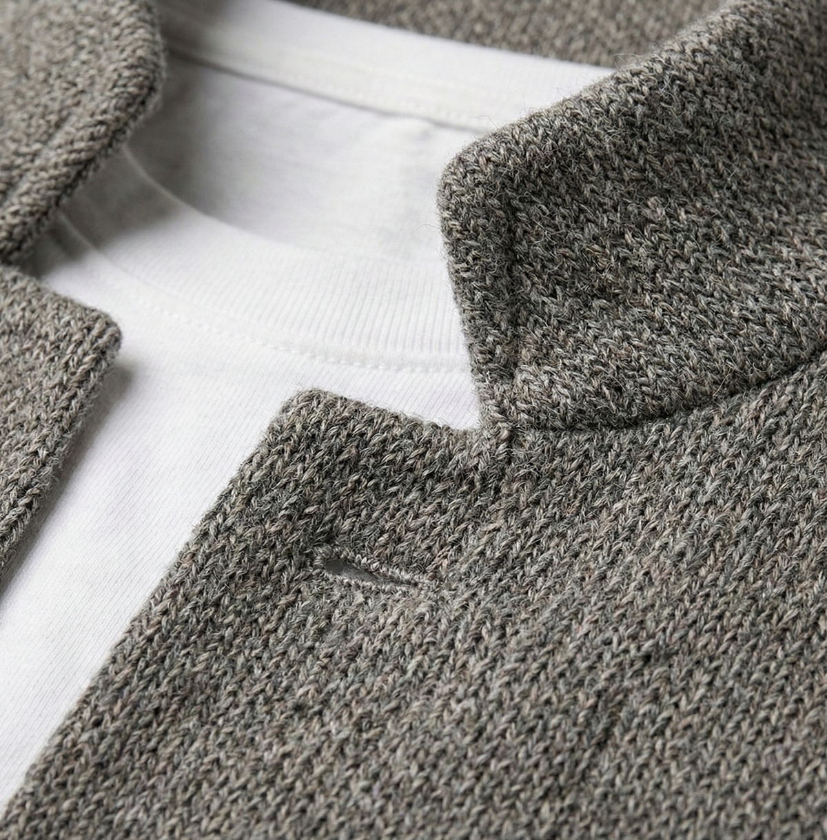 Otto - Blazer en tricot structuré avec col montant