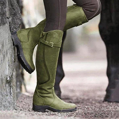 Lavinia - Bottes d'équitation en cuir vegan imperméables